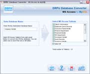 MS Access to MySQL Database Conversion Tool Screenshot