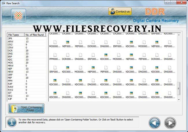 Camera File Recovery Tools screenshot