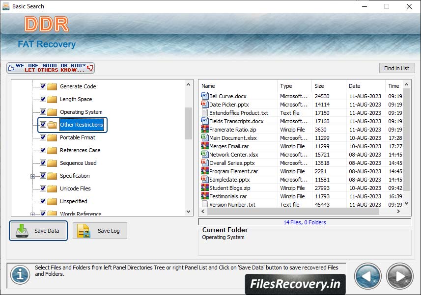 Save Recovered Data