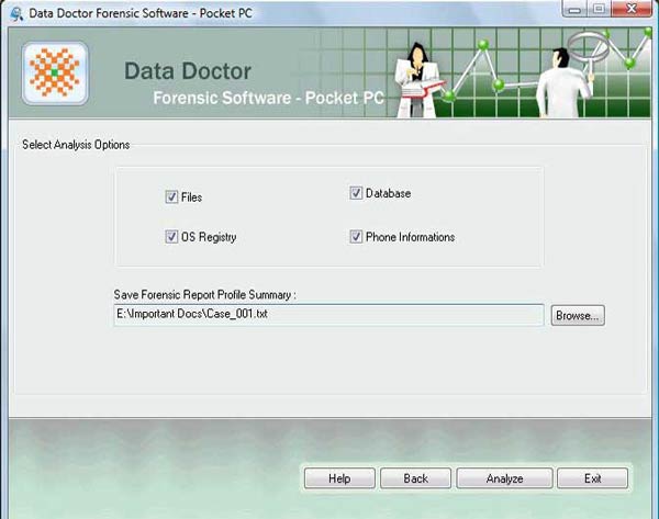 Pocket PC Forensic Software