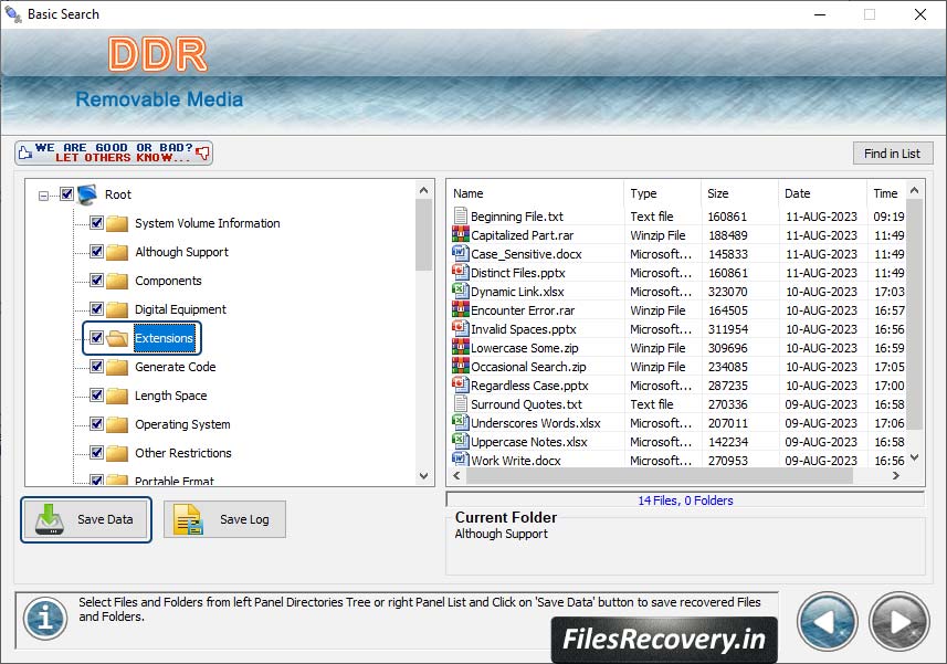 Save Recovered Data