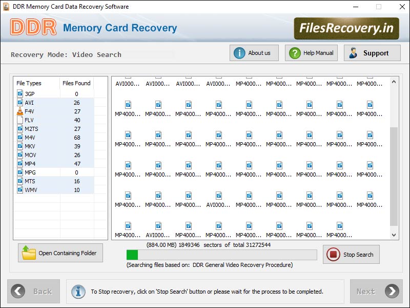 Memory Card File Recovery Tools screenshot