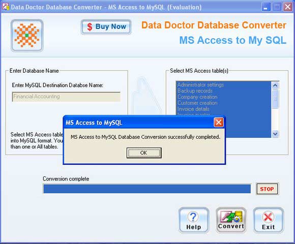 Windows 7 Migrate MS Access To MySQL 9.0.1.5 full